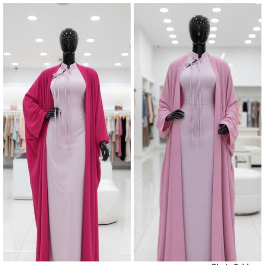 Mint Serenity & Golden Dawn Set.                                          🌸Rose Harmony Abaya Collection
